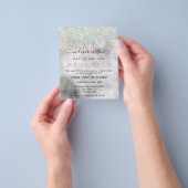 Eleganter holografischer Glitzer Makeup Artist Sil Flyer (Gruppe)