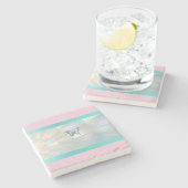 Eleganter Holographic Butterfly Stone Untersetzer (Seitenansicht)