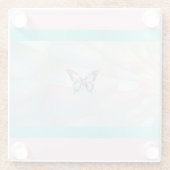 Eleganter Holographic Butterfly Untersetzer (Rückseite)
