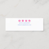 Eleganter Holographic Earring Juwelry Display Hold Mini Visitenkarte (Rückseite)