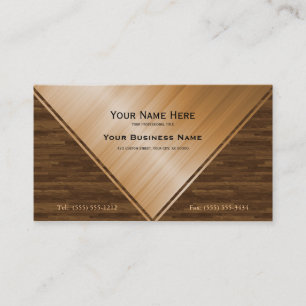 Eleganter Holzeinschlag Visitenkarte