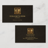 Eleganter hölzerner visitenkarte (Vorne/Hinten)