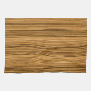 Eleganter Holzkornstil Geschirrtuch