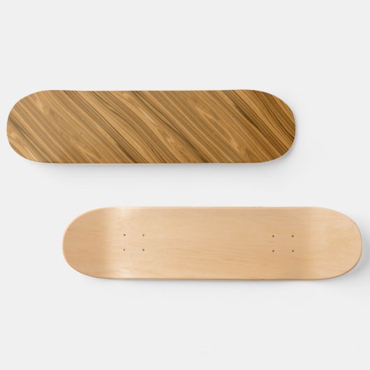 Eleganter Holzkornstil Skateboard (Horizontal)