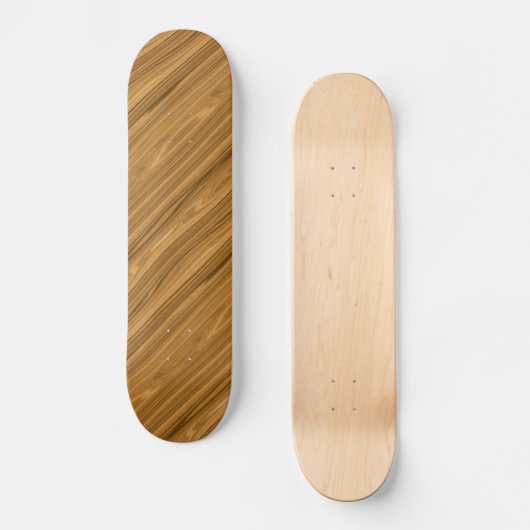Eleganter Holzkornstil Skateboard (Vorderseite)