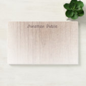 Eleganter Holzschau-Vorlage Trendy Distressed Text Post-it Klebezettel (Büro)