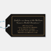 Eleganter Honig Jar oder Gift Basket Label Bee Pop Geschenkanhänger (Rückseite Horizontal)