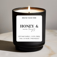 Eleganter Honig und Mama hugs Personalisiert Candl