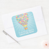 Eleganter Hot Air Balloon Baby Shower Sticker (Umschlag)