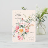 Eleganter hübscher Blütenfrühling Blumengarten Einladung (Stehend Vorderseite)