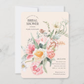 Eleganter hübscher Blütenfrühling Blumengarten Einladung (Vorderseite)