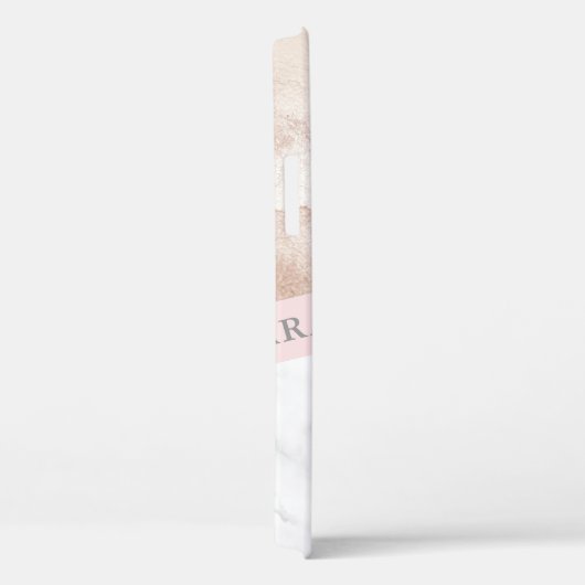 Eleganter hübscher geometrischer Rose, goldfarbene Case-Mate iPhone Hülle (Rückseite / Rechts)