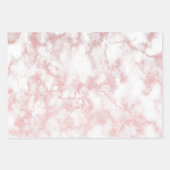 Eleganter hübscher Glitzer-Marmor Geschenkpapier Set (Vorderseite)