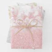 Eleganter hübscher Gradientenmarmor Geschenkpapier Set (Beispiel)