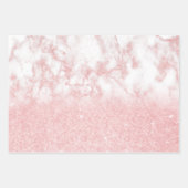 Eleganter hübscher Gradientenmarmor Geschenkpapier Set (Vorderseite)