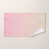 Eleganter hübscher Gürtelgraben Rose Gold Glitzer Badhandtuch Set (Handtuch)
