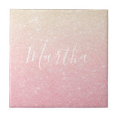 Eleganter hübscher Gürtelgradientengold-Glitzer Fliese (Vorderseite)