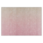 Eleganter hübscher Gürtelgradientengold-Glitzer Schneidebrett (Vorderseite)