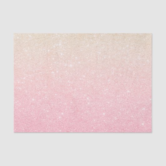 Eleganter hübscher Gürtelgradientengold-Glitzer Seidenpapier (Vorderseite)