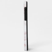 Eleganter hübscher Rose Goldbarsch Glitzer weißer  Case-Mate iPhone Hülle (Hinten/Links)