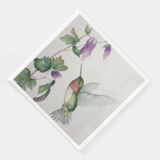 Eleganter Hummingbird Garden Serviette (Ecke)