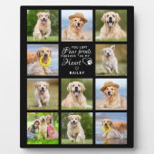 Eleganter Hund-Gedenkgeschenk Pet Loss Keepake Fotoplatte (Vorderseite)