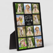 Eleganter Hund-Gedenkgeschenk Pet Loss Keepake Fotoplatte (Seite)