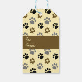 Eleganter Hundelpferd, personalisiert Geschenkanhänger (Rückseite)