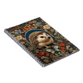 Eleganter Igel William Morris Inspiriert Notizblock (Rechte Seite)