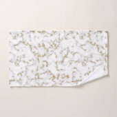 Eleganter Imitat aus Gold und grauem Marmor Badhandtuch Set (Handtuch)