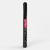 Eleganter Imitat-Glitzer-Damast-Girly heißes Case-Mate iPhone Hülle (Hinten/Rechts)