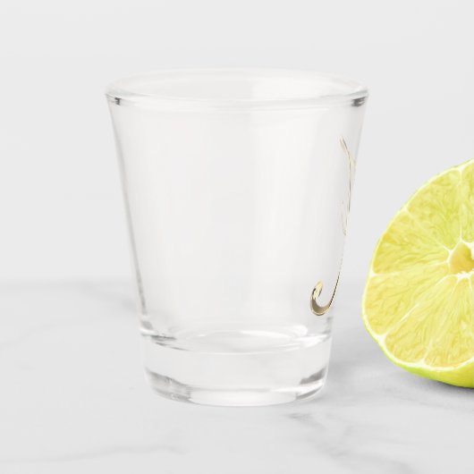 Eleganter Imitat-GoldChic des Schnapsglas (Links)