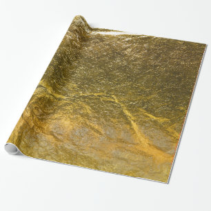 Eleganter Imitat-Goldfolien-glänzender Druckblick Geschenkpapier