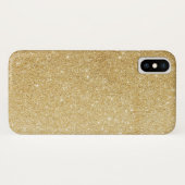 Eleganter Imitat-GoldGlitzer Case-Mate iPhone Hülle (Rückseite (Horizontal))