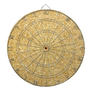 Eleganter Imitat-GoldGlitzer Dartscheibe