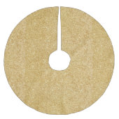 Eleganter Imitat-GoldGlitzer Polyester Weihnachtsbaumdecke (Vorderseite)