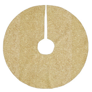 Eleganter Imitat-GoldGlitzer Polyester Weihnachtsbaumdecke