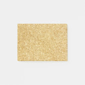 Eleganter Imitat-GoldGlitzer Post-it Klebezettel (Vorderseite)