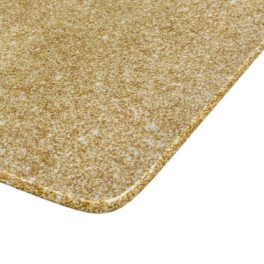 Eleganter Imitat-GoldGlitzer Schneidebrett (Ecke)