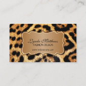 Eleganter Imitat-Leopard-Pelz Visitenkarte (Vorderseite)