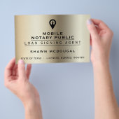 Eleganter Imitat metallischer Flyer (Handgriff)