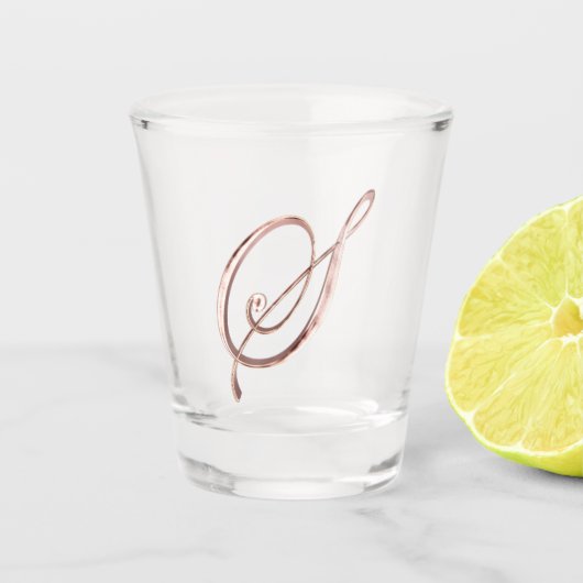 Eleganter Imitat-Rosen-GoldChic des Schnapsglas (Vorderseite)