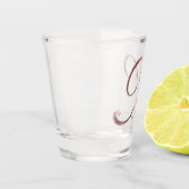 Eleganter Imitat-Rosen-GoldChic des Schnapsglas (Links)