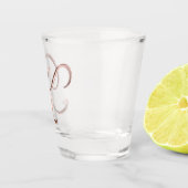 Eleganter Imitat-Rosen-GoldChic des Schnapsglas (Rechts)