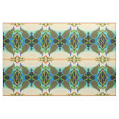Eleganter indischer blauer Pfau im Stoff (Fat Quarter (45,7 x 55,9 cm))