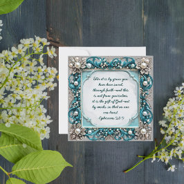 Eleganter individualisierbarer Perlrahmen zum Heru Feiertagskarte