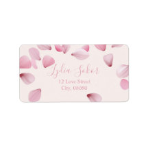 Eleganter individuell anpassbarer Pink-Rücksendead