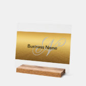 Eleganter Individuelle Name Acrylschild (Winkel)