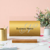 Eleganter Individuelle Name Acrylschild (Hochzeit)