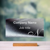 Eleganter Individuelle Name Acrylschild (Neutral)